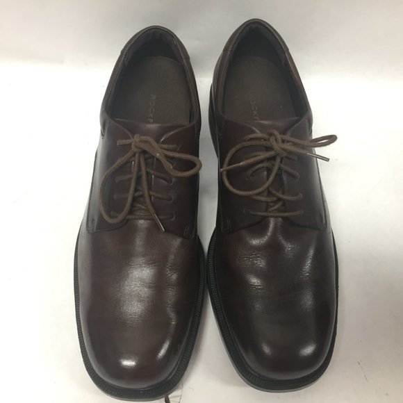 Men Rockport Oxford Shoes Brown Lace Up Casual Or Dress 10.5 D M Medium APM2031C - Picture 3 of 16